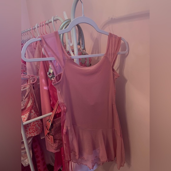 COPY - pink urban balletcore top - Picture 2 of 3